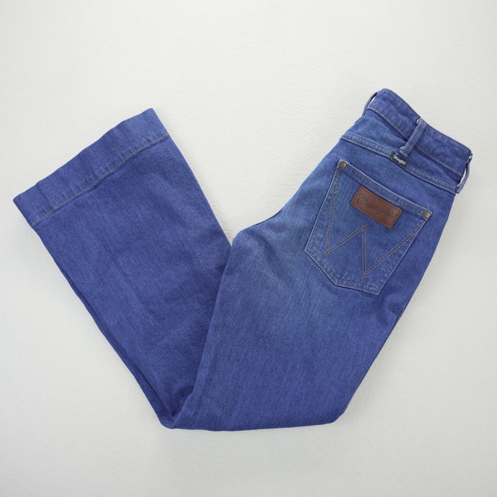 Wrangler Women's Flare Jeans in Blue Denim